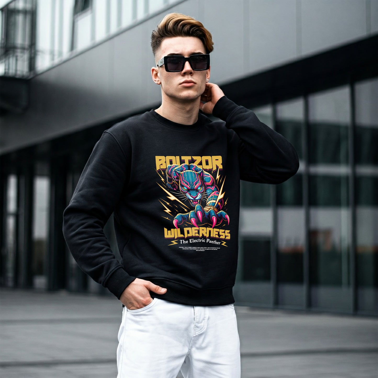 FLEECE BLACK - Electric Wilderness