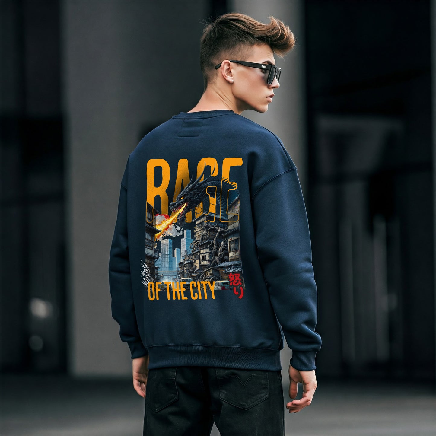 FLEECE NAVY - City Rage
