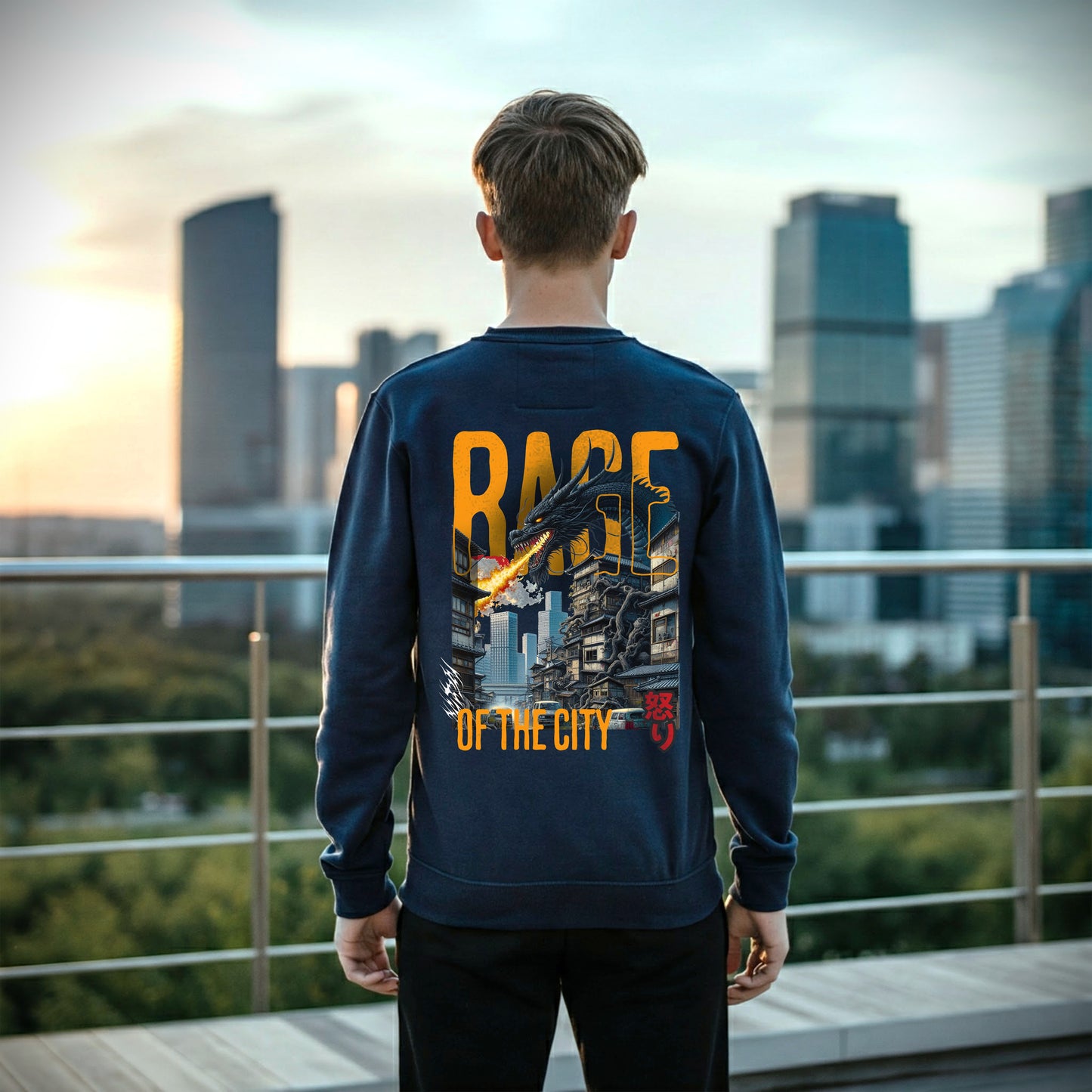 FLEECE NAVY - City Rage